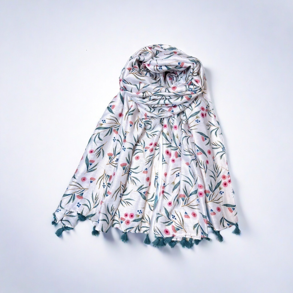 Spring and Autumn Fresh Literary Cotton and Hemp Scarf Women's Korean Edition Silk Scarf Summer Chiffon Scarf Shawl Sunscreen Beach Scarf