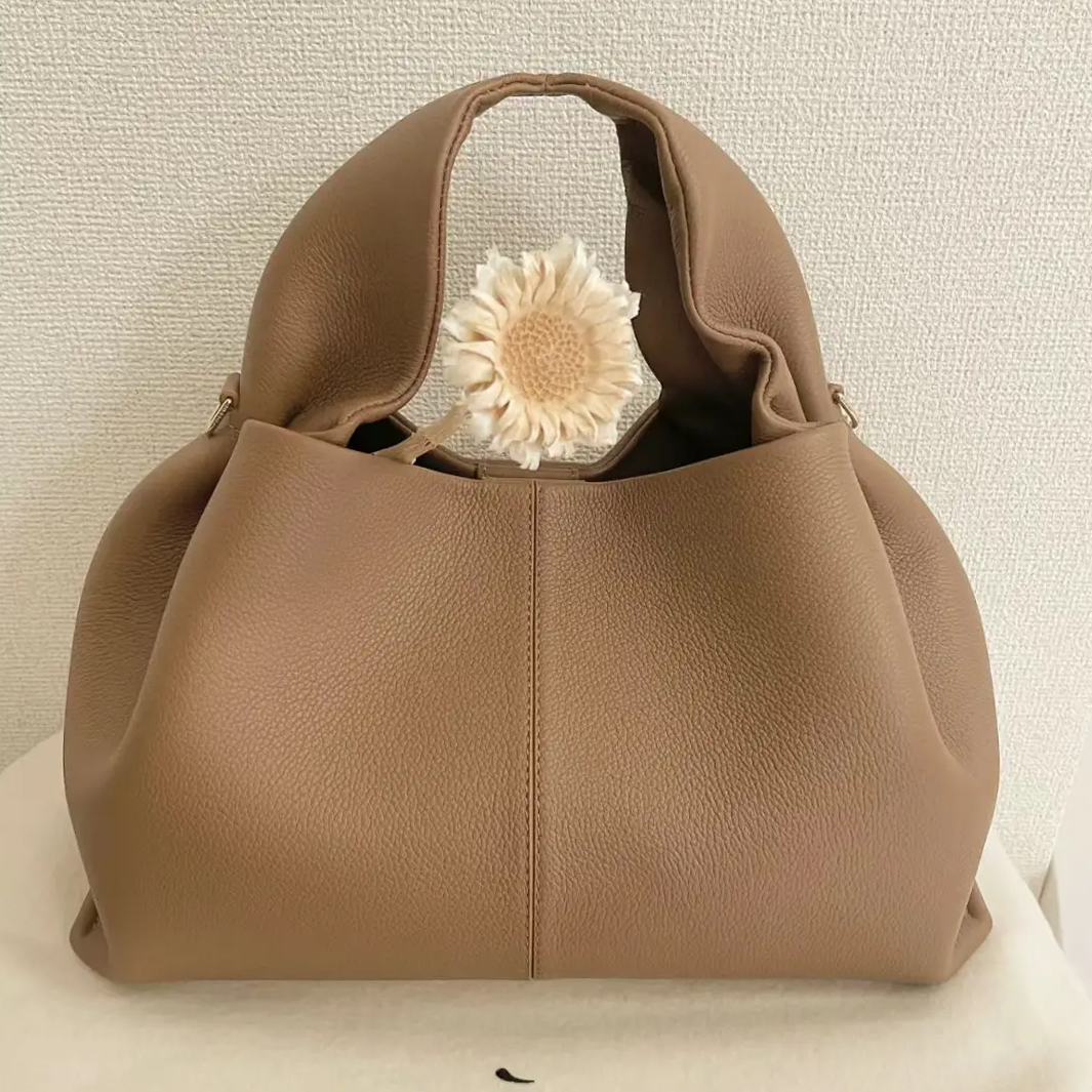 Designer Half Moon Smooth Shoulder Black Tote Underarm Fashion Women Cross Body Mini Purse Textured Leather Hobo Bags Polence Polenne Bag