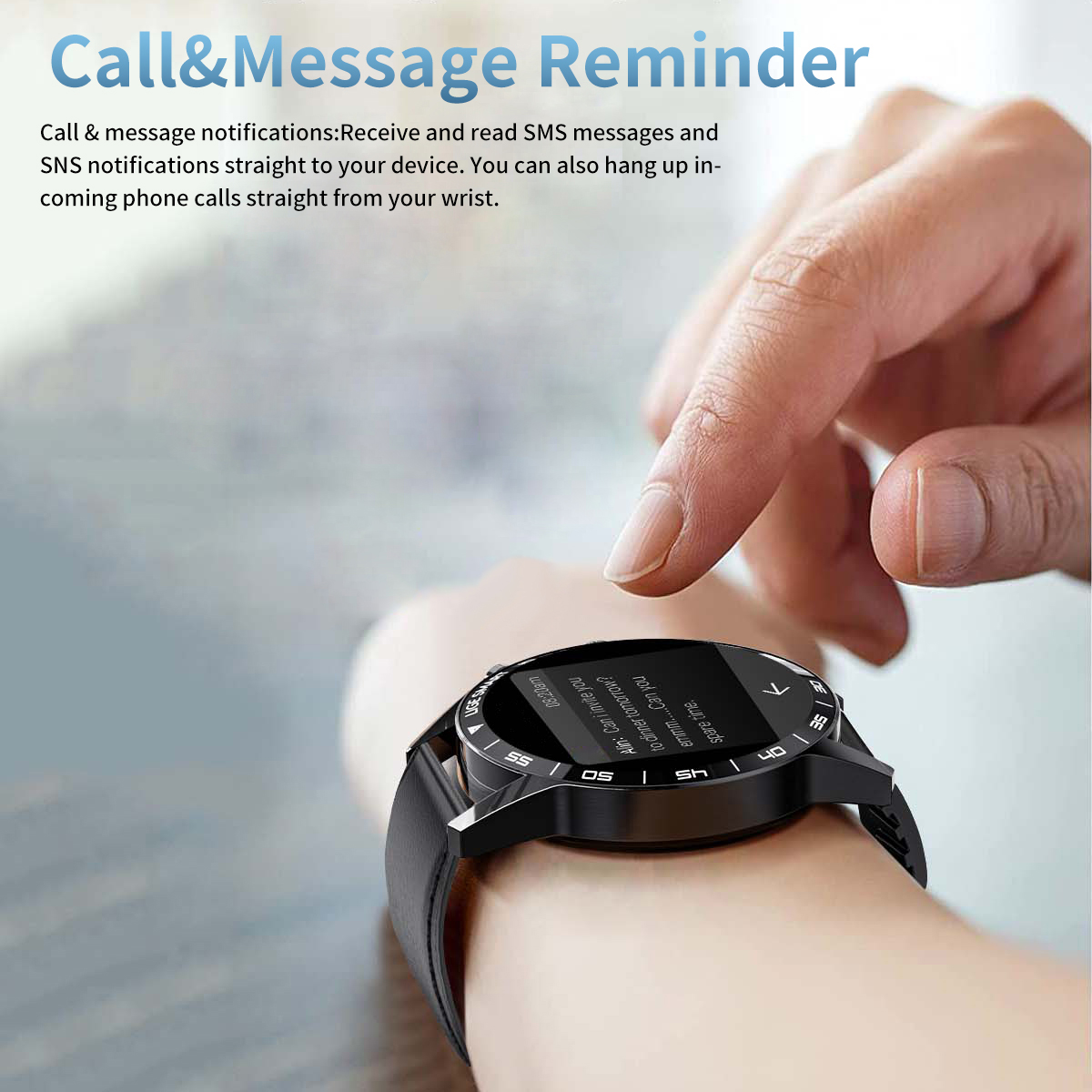 LIGE Business Men's Bluetooth Smart Call Watch, Step Counting, Heart Rate, Blood Pressure, Health Monitoring, Waterproof Multi functional Watch