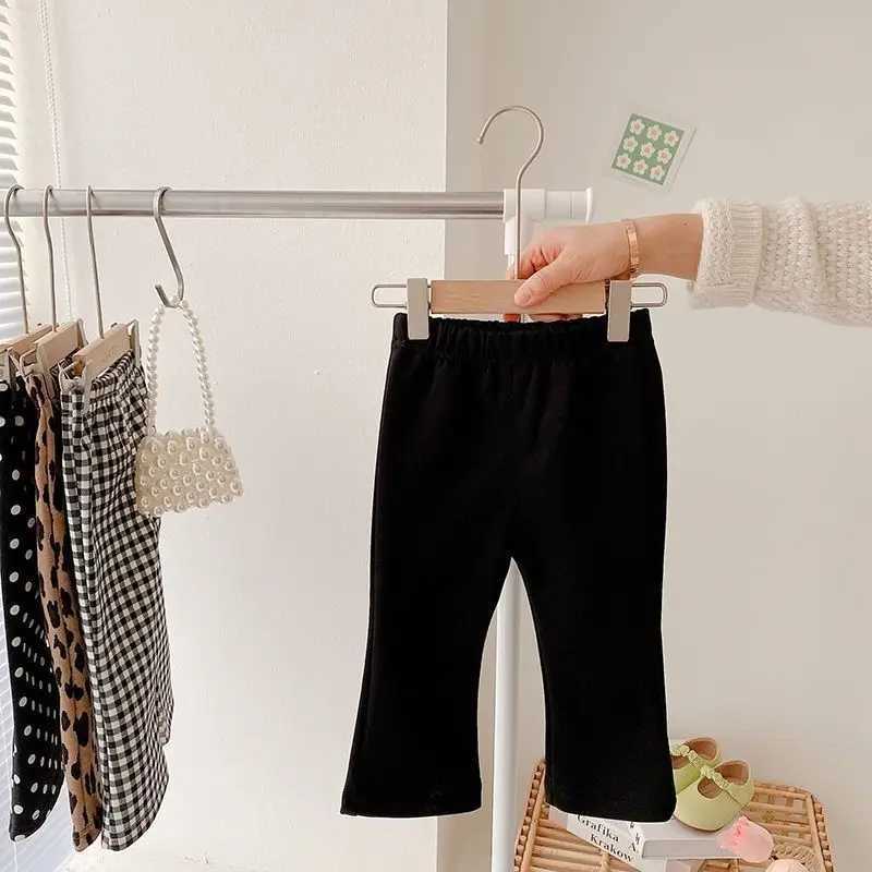 Solid Color Childrens Leggings Ice Silk Girls Thin Tights Sports Pants Childrens Casual Ankle Boots Toddler Tights Capri Pants Y240906