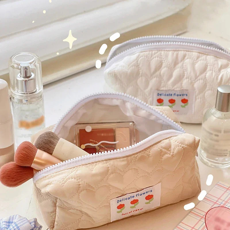 Ladies Makeup Bag Zipper Travel Organizer 240906