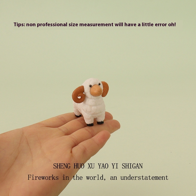 Cartoon Creative Ins Mini Cute Sheep Moss Micro Landscape Landscaping Home Decoration DIY Desktop Ornament