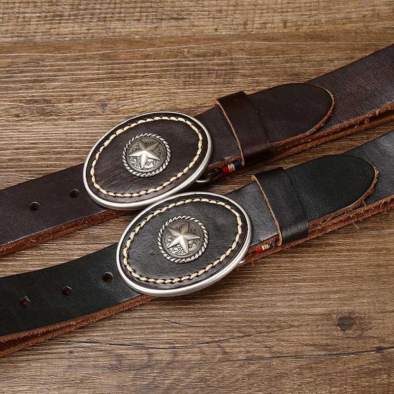 3.8CM new retro exquisite lamp luxury design mens belt automatic buckle casual personalized mens belt W240905