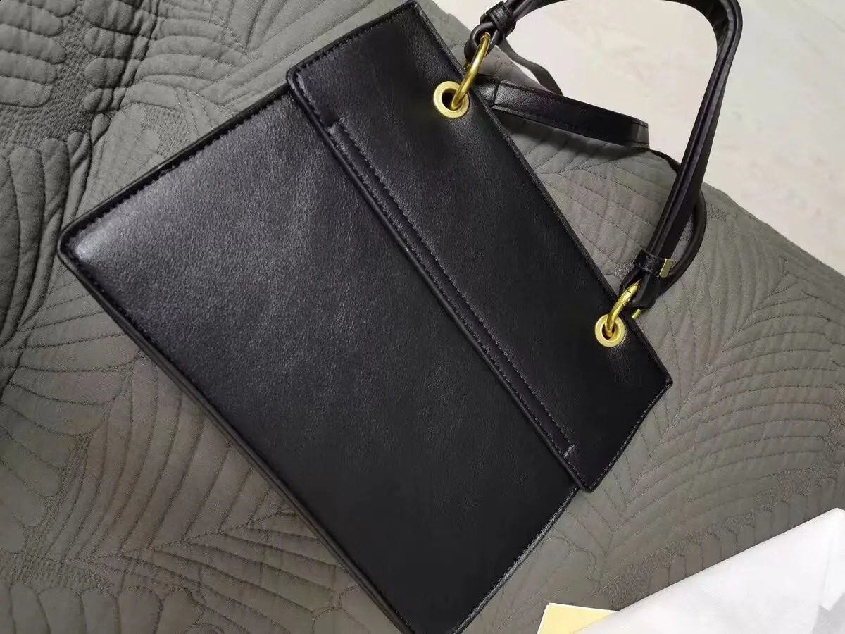 Fashionable business style womens retro briefcase shoulder bag OL metal buckle minimum envelope handbag 240906