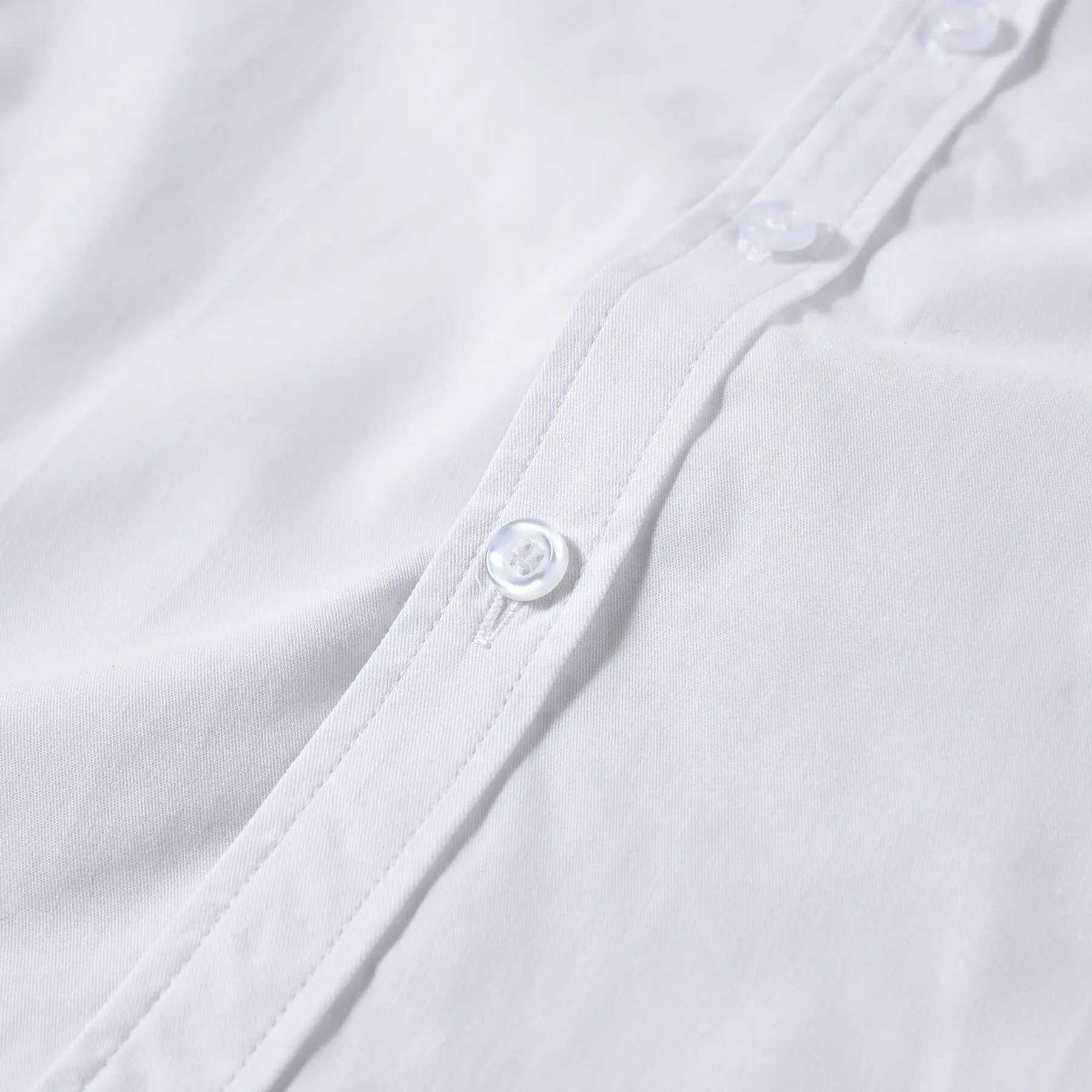 Children Long Sleeve White Shirts School Uniforms Y240906