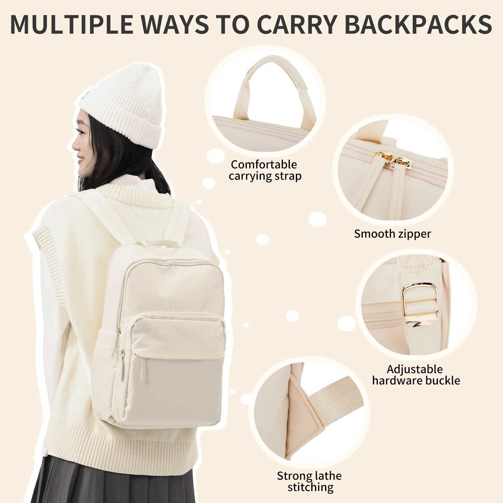 Laptop Backpack for Women 15 6 Inch Computer Cute Travel Purse Waterproof Work Business Teacher Bags Carry on 240906