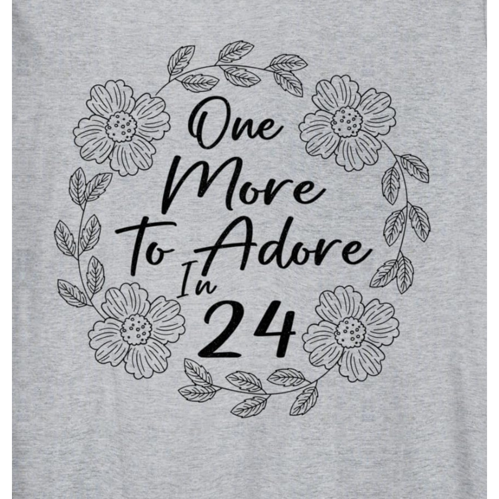 Long Sleeve Shirts for Men sweatshirt One More To Adore in 24 2nd baby Pregnancy Announcement 2024 Tee Streetwear Casual tops clothes comfort
