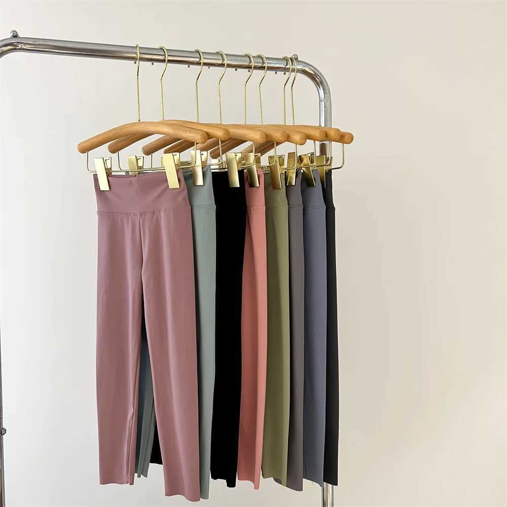 Spring Autumn Girl Pants Black Cotton Spandex Bobbi Running Yoga Pants High Waist Sports Leggings Gym Children Kids Skinny Tight Y240906