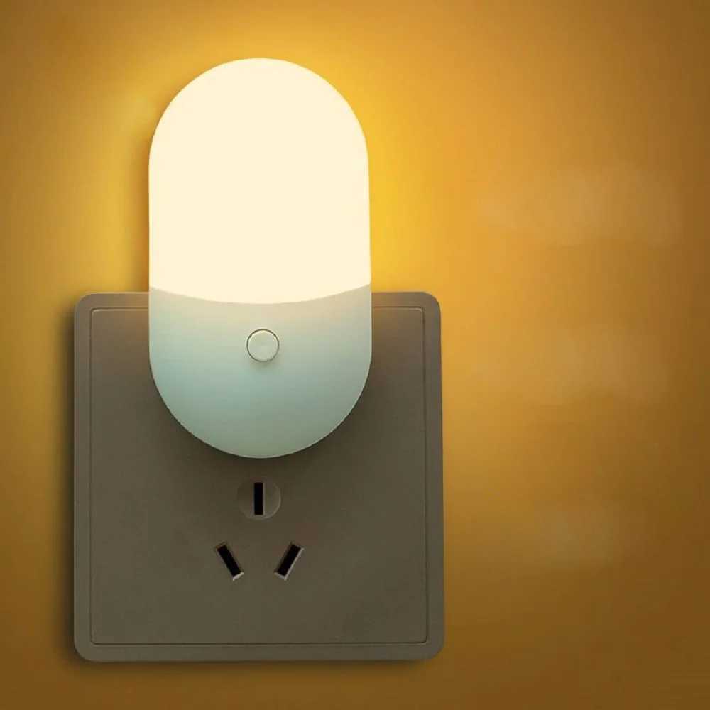 Bedlight Night Light EU US Plug LED Night Light AC220V Bedroom Light Gift Night Light Home Furnishings W240816