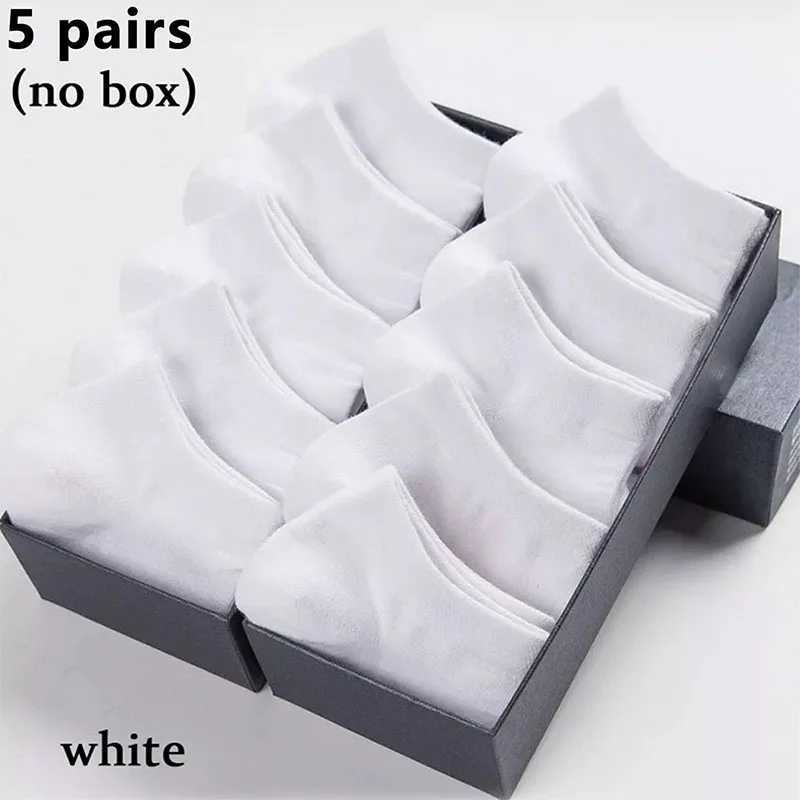 5 pairs/batch low cut mens socks solid color black white gray breathable cotton sports socks mens short socks womens W240905