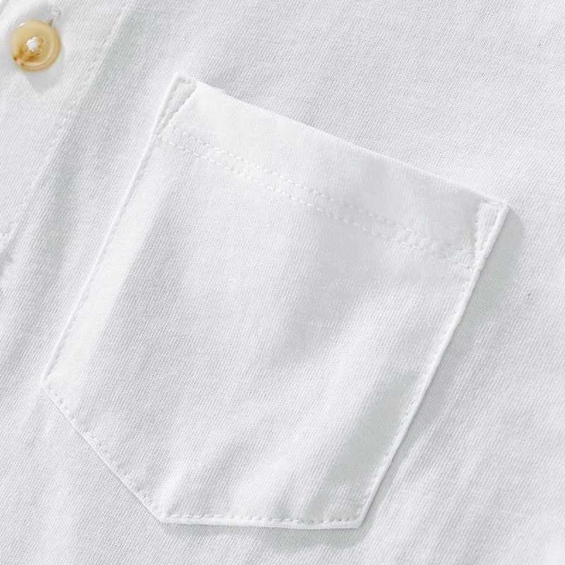 Autumn 2pcs Boy White And Black Cotton Long Sleeve Polo Shirt Kids Party Banquet Celebration Holiday School Casual Pocket Top Y240906