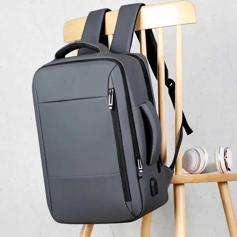 Men Large Capacity Backpack Usb Charging Male Laptop Bagpack Waterproof Business Travel Back Pack Luggage Bag Mochila 240906