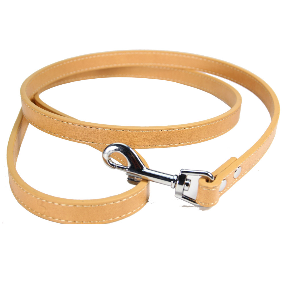 Halloween pet dog leash dog PU leather dog chain leash outside leash wholesale
