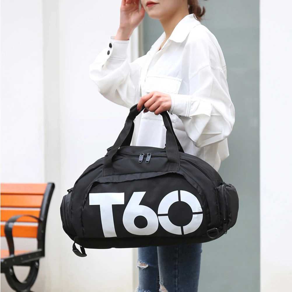 Sports fitness bag waterproof fitness bag mens large capacity dry wet separation fitness bag W240906