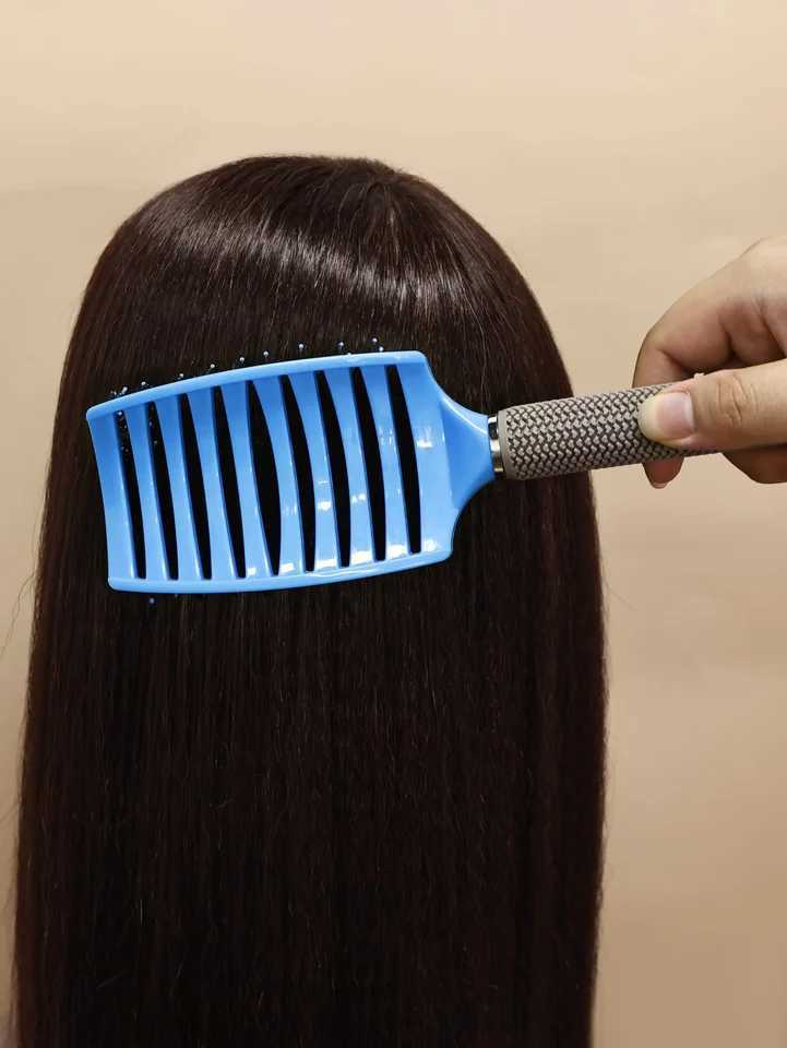 Hair Brushes Hair Brush Scalp Massage Comb Hairbrush Bristle Nylon Women Wet Curly Detangle Hair Brush Salon Hairdressing Styling Tools Y240824HV76 - view 6