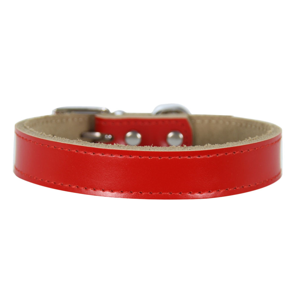 Animal Rescue Donation Pet Collar Large Dog Collar Thick Cowhide Leather Leather Dog Collar
