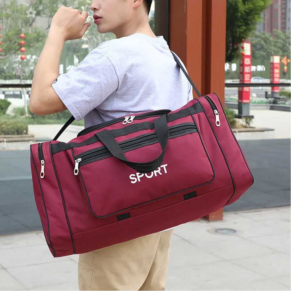 Yixiao Large Capacity Sports Fitness Bag Mens Outdoor Yoga Gym Handbag Messenger Multi functional Travel Training Shoulder Bag W240906