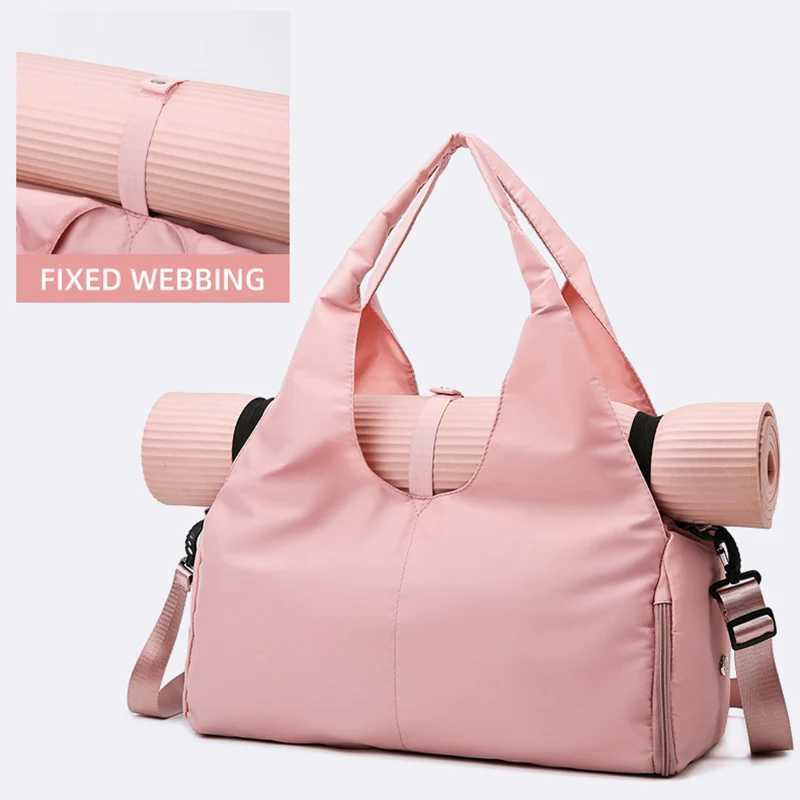 Yoga mat fitness bag womens sports handbag travel fitness handbag yoga swimming shoulder bag large capacity fitness bag with shoulder strap W240906