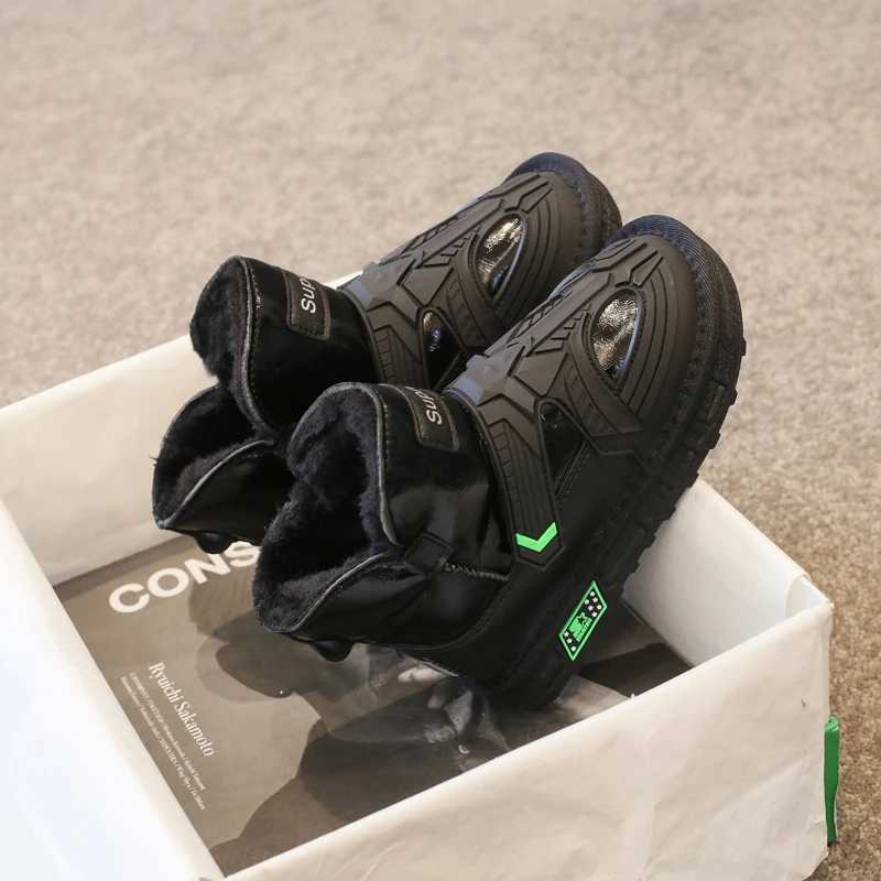 Fashion Children Snow Boots Water Proof Warm Casual Shoes Girls Boys Kids Boots Boy Winter Wear-resistant Cotton Shoes Sneakers M240906