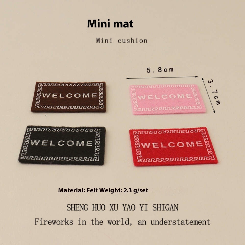 Creative Cute Kitten Mini Plate Simulation Small Fish Baby House Floor Mat Landscape Accessories Desktop Decoration Ornament