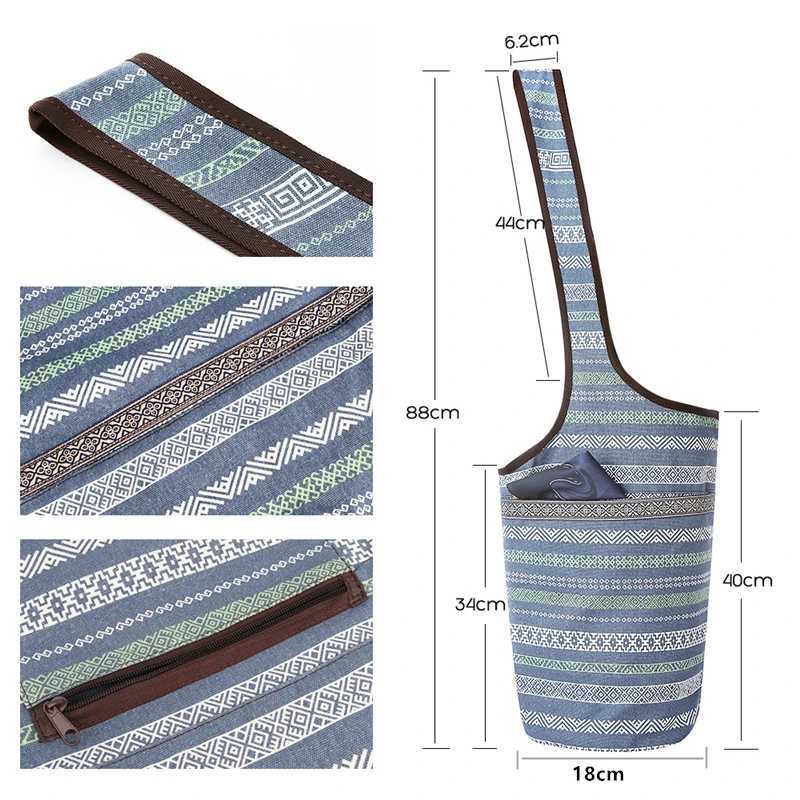 Portable yoga mat bag fashionable sports yoga mat handbag storage bag backpack suspender fitness equipment W240906