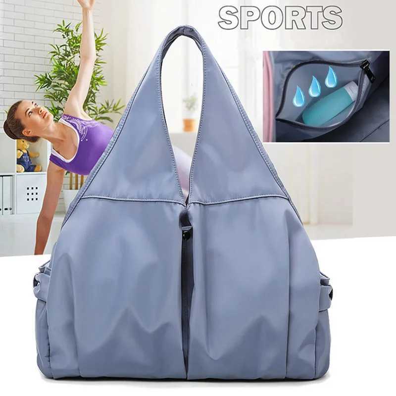 Womens Fitness Bag Sports Swimming Large Yoga Fitness Training Bag Weekend Luggage Shoulders Bolsas Womens Travel Handbag W240906