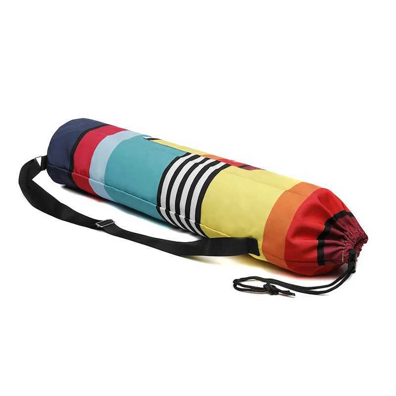 Yoga Mat Handbag Adjustable Shoulder Strap Printing Portable Fitness Exercise Yoga Mat Handbag Fitness Exercise W240906