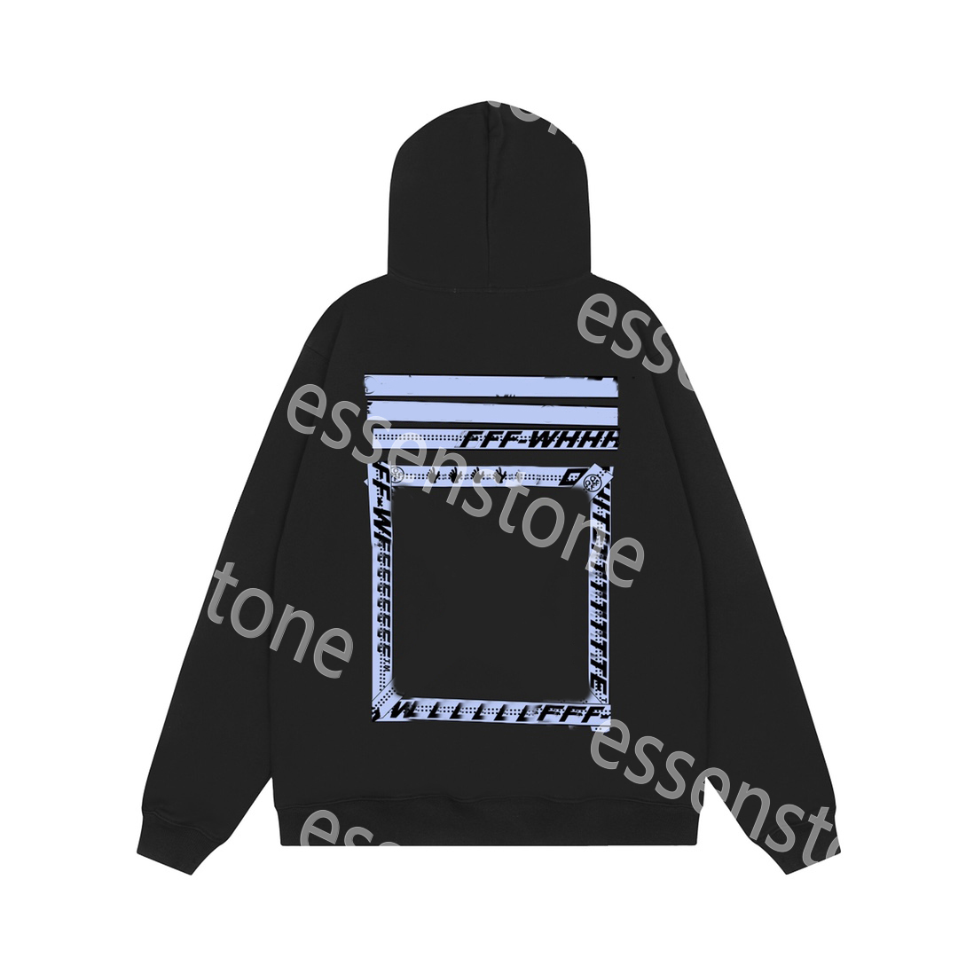 2024 hoodies mens designer hoodie white long sleeve design hoody top graffiti pure cotton high street trendy brand autumn mens and womens tops clothes