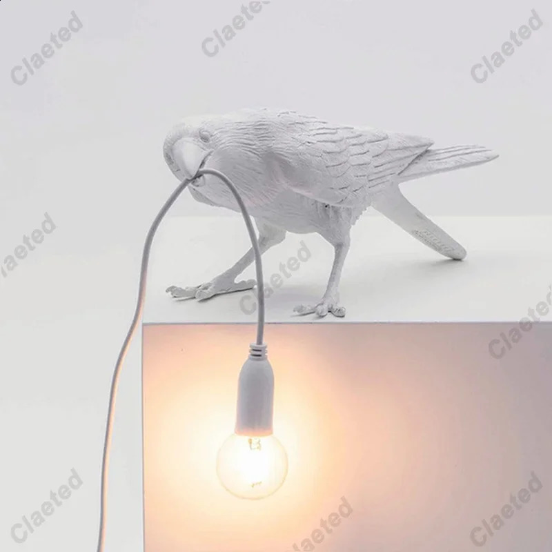 Resin Lucky Bird Crow Wall Light Table Light Night Light Bedroom Living Room Wall Light Home Decoration 240905