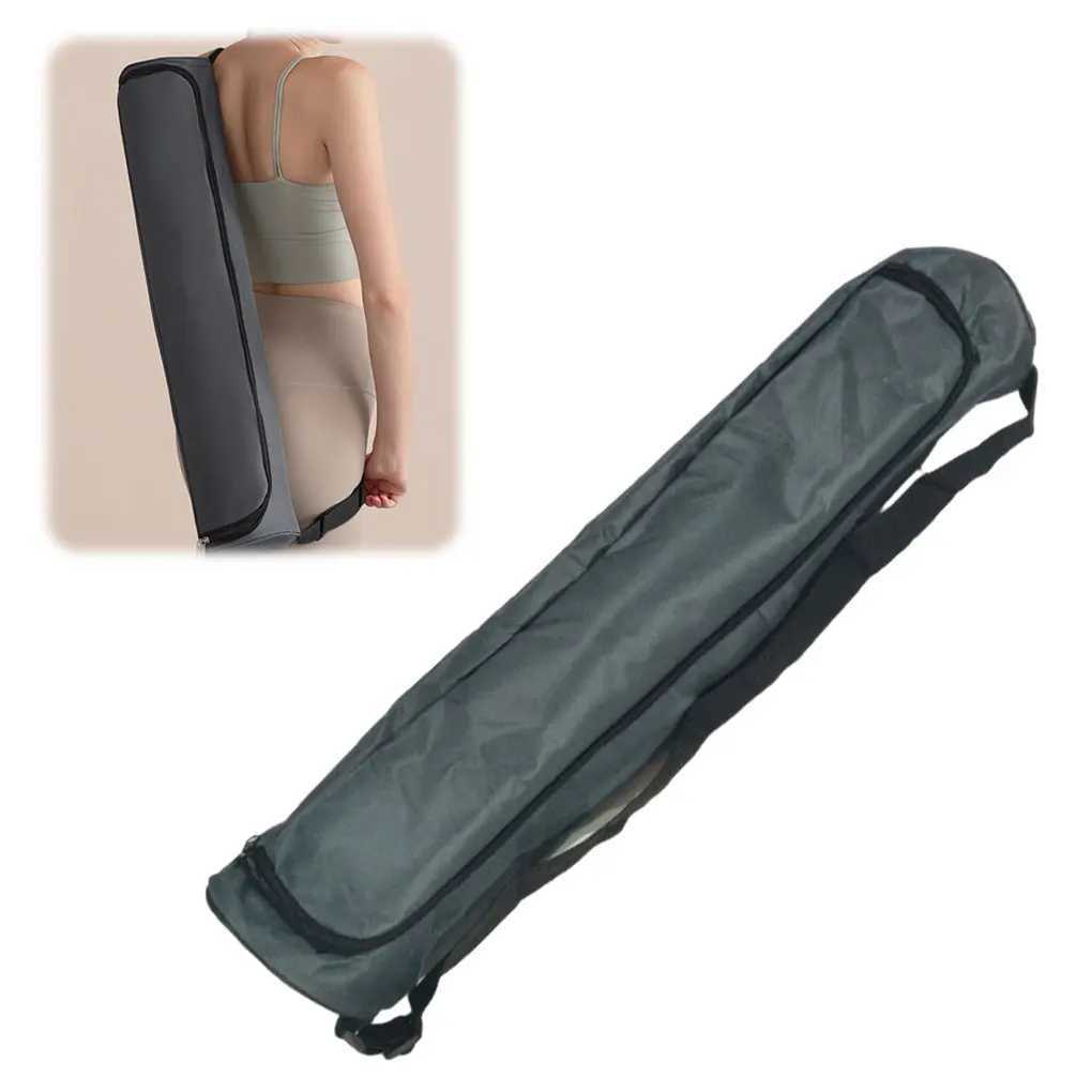 Yoga mat storage bag thick canvas yoga bag with adjustable shoulder straps unisex full zipper lightweight backpack W240906