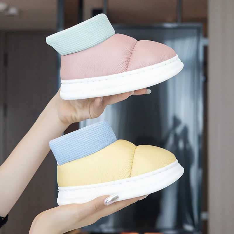 Children Boots For Girls Boys Baby Warm Fleece Thick Warm Snow Girl Shoes Ankle Boots Sapato Winter Boot Cotton Kids Girl Shoes M240906