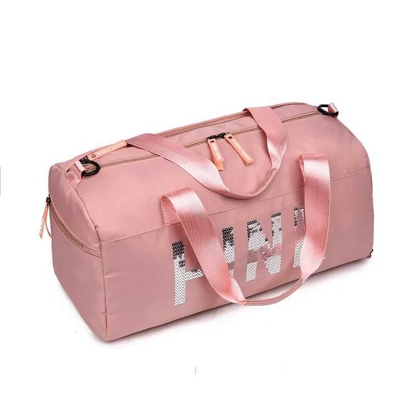 Waterproof black womens fitness bag shoe company sports bag fitness training yoga Sac De Sport W240906