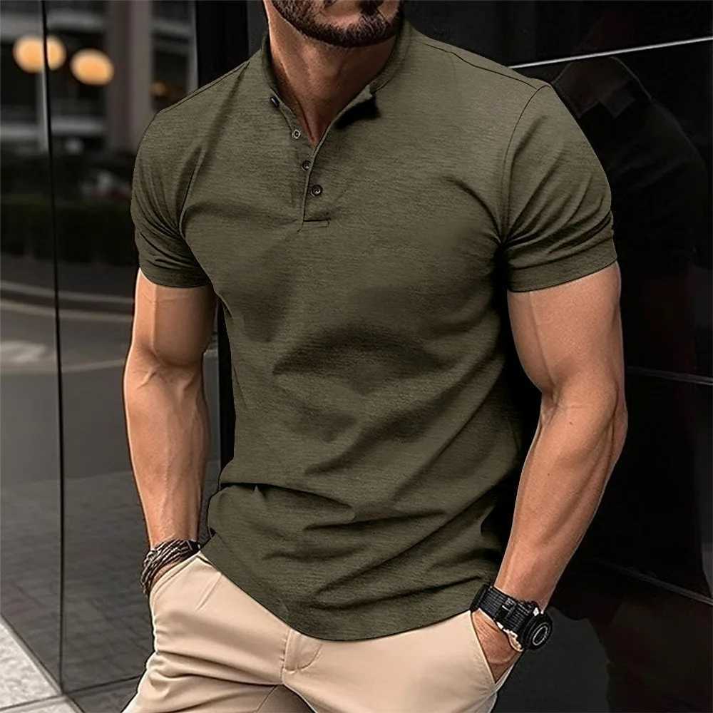 Trendy Guba style striped long sleeves mens casual ruffian handsome retro loose shirt button cotton linen stand collar shirtXJ240906
