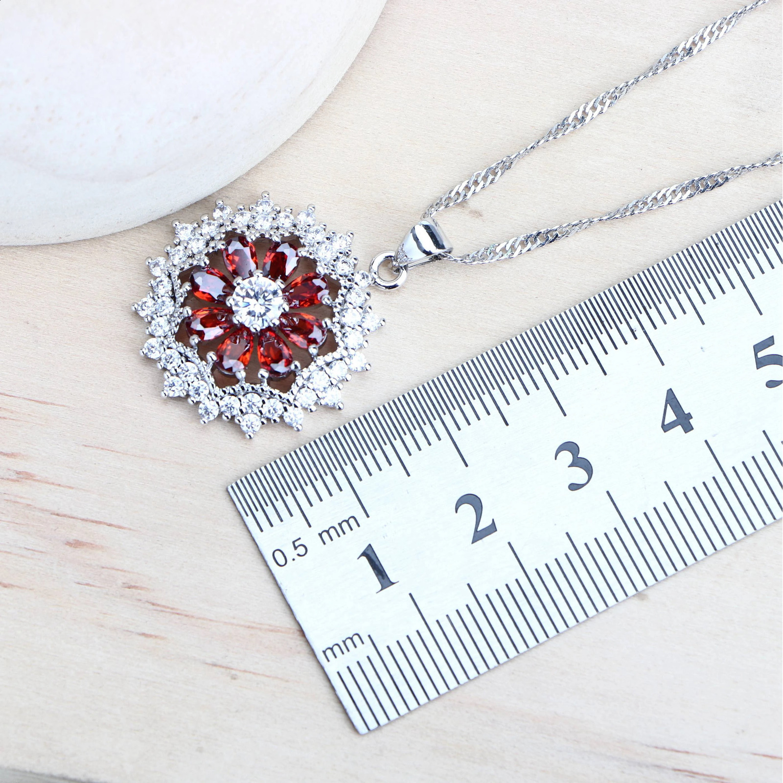 Silver 925 bridal jewelry set cubic zirconia clothing jewelry wedding ring earrings pendant bracelet necklace 240906