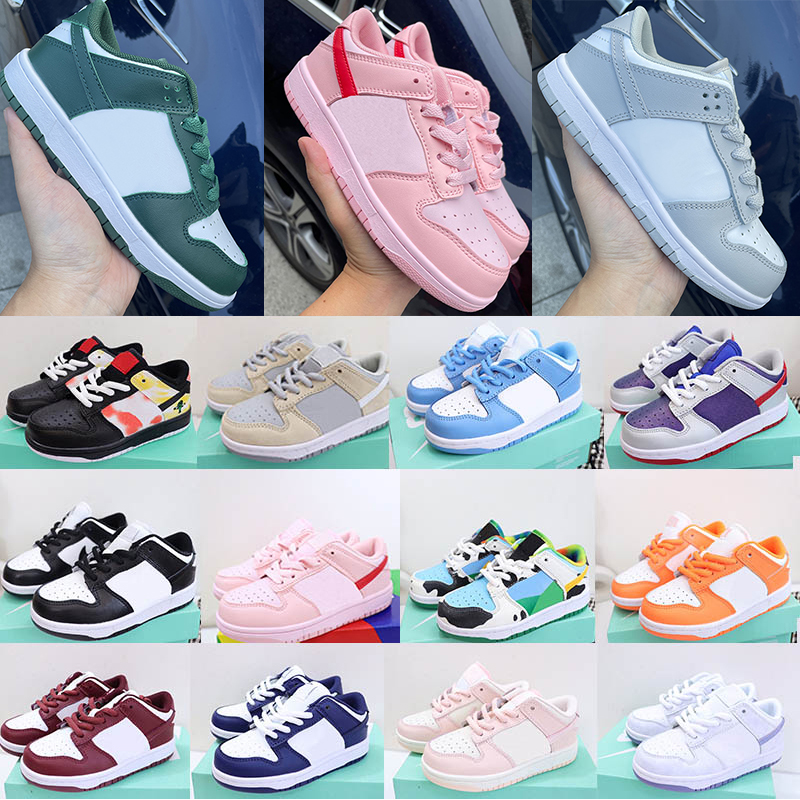 Designer Kids Shoes Athletic Toddler Infants Trainers Sneaker Triple Blanc Black Red Shoe Preschool Girls Babies Babies Childre