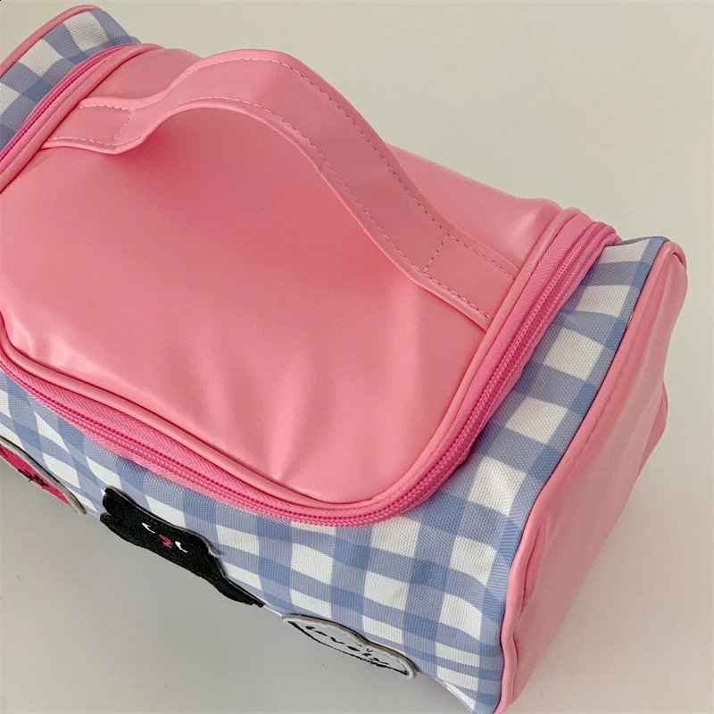 Cartoon makeup bag portable storage large capacity washing womens toilet cover 240906