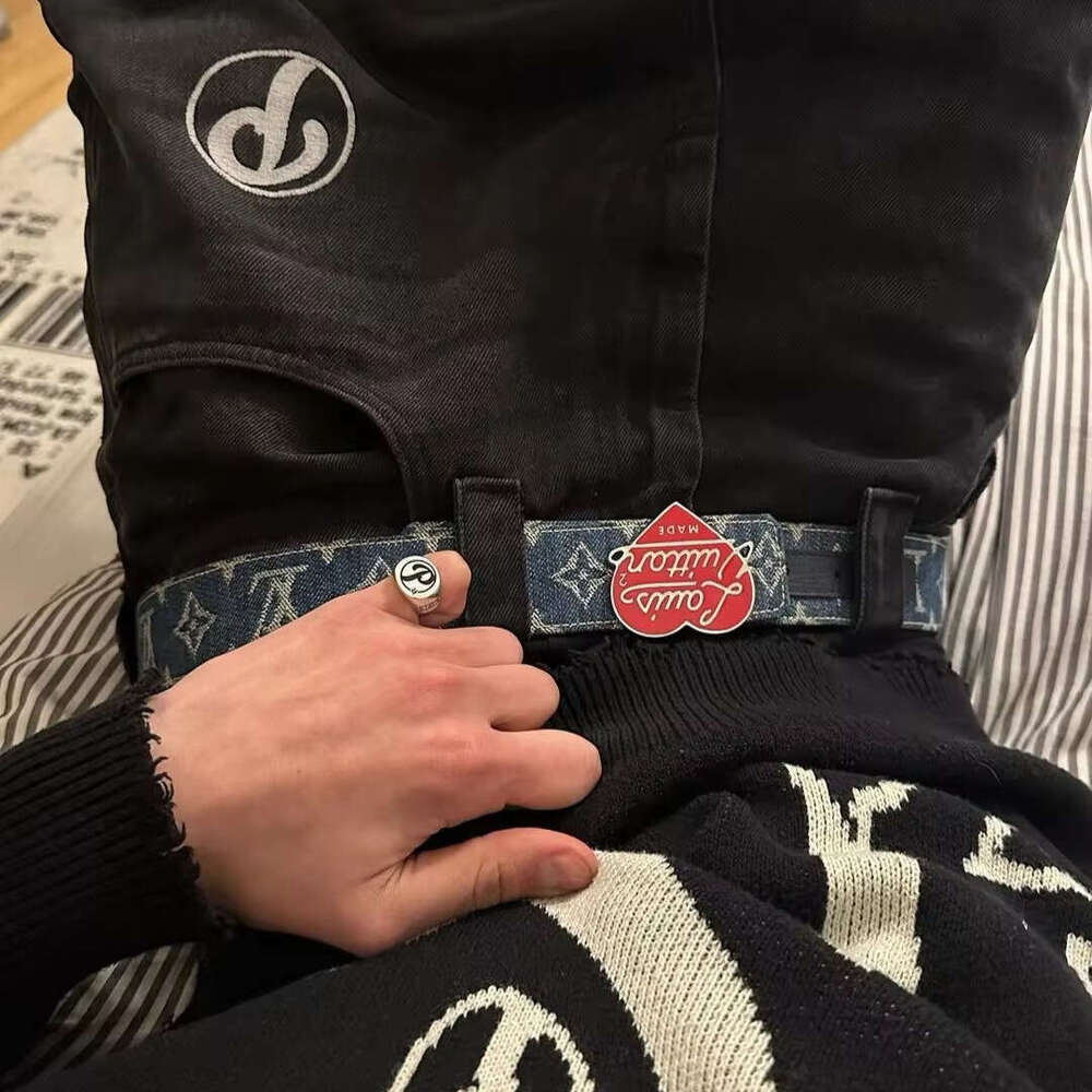 Retro casual men clothing black Designer baggy jeans y2k hip hop Haruku embroidery pattern straight wide leg pants versatile streetwear