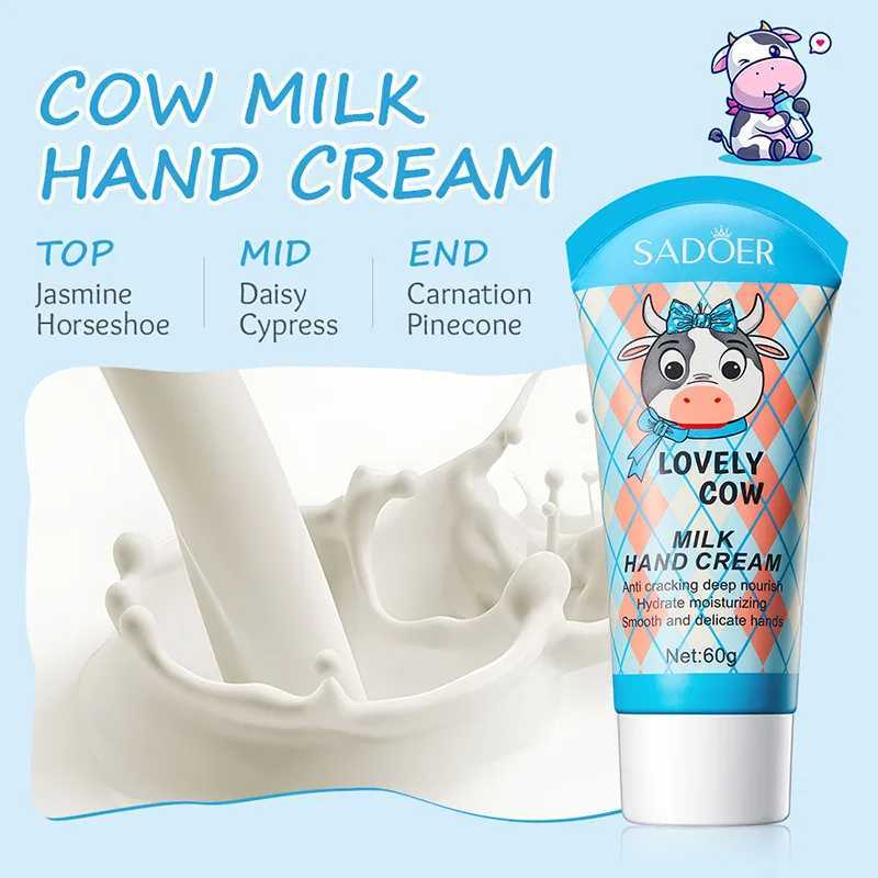 SADOER Milk Avocado Moisturizing Hand Cream Hands Nourishing Brightening Hydrating Handcream Hands Skin Care Products M240906