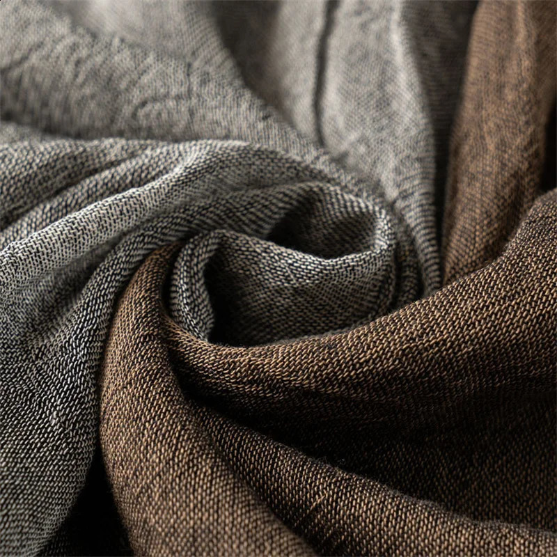 patch work mens scarf cotton linen autumn mens scarf warm collar Pashmina casual mens Bufandas shawl 240906