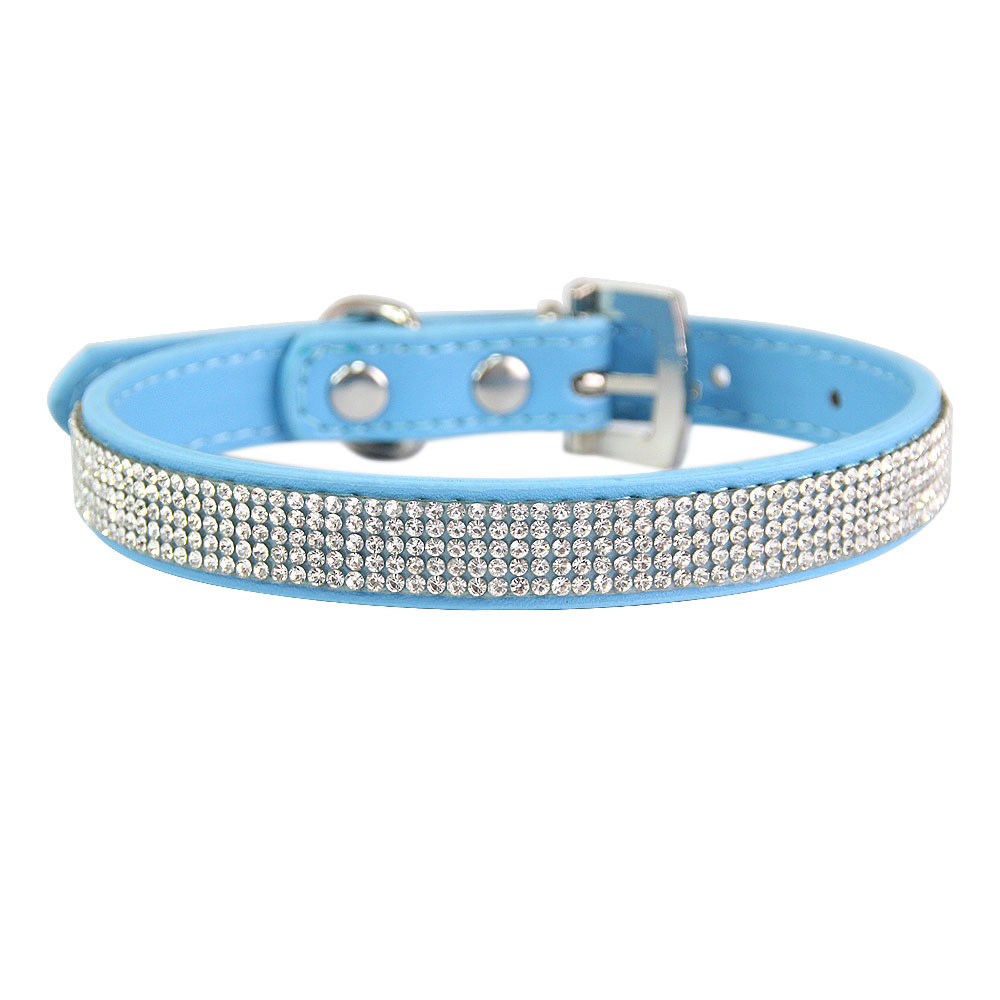 Halloween Pet supplies Pet Cat Collar Shiny Leather Diamond Multi-Size Collar Factory Direct Wholesale