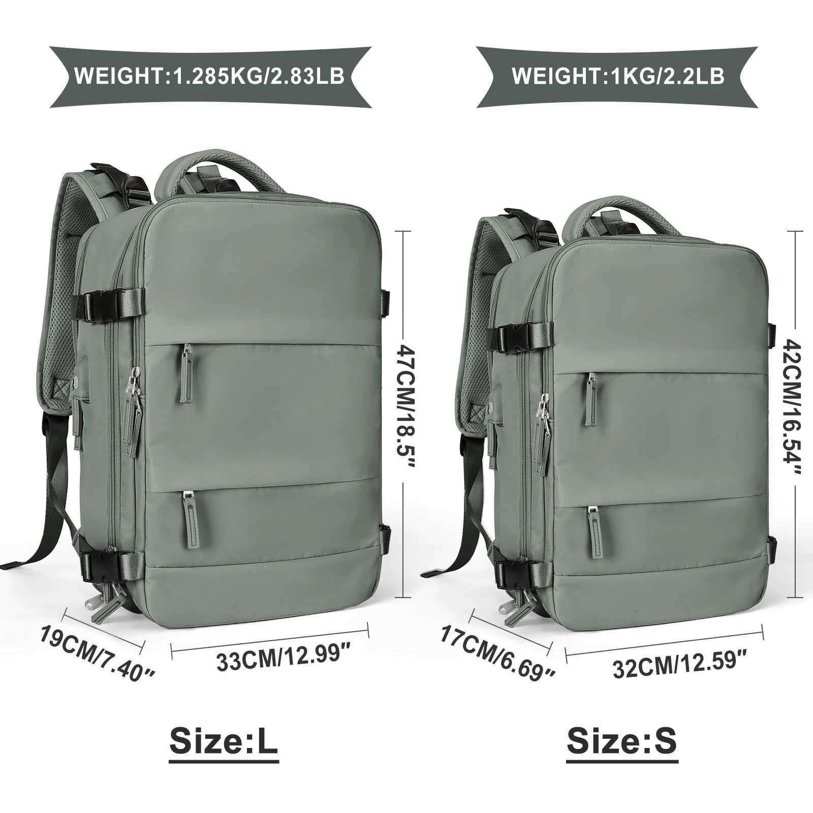 Carry on Backpack Large Travel Backpack for Women Men Airline Approved Gym Waterproof Business Luggage Laptop Daypack 240906