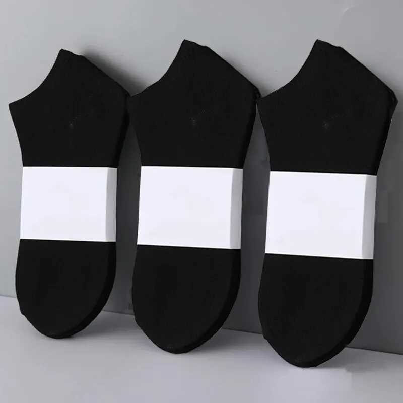5 pairs of mens boat socks black odor resistant summer thin ankle socks casual breathable low waist socks W240905