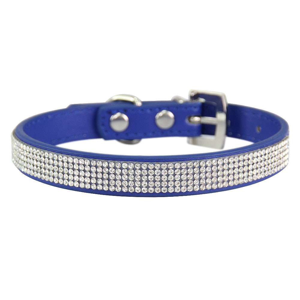 Halloween Pet Cat Collar Shiny Leather Diamond Multi-Size Collar Factory Direct Wholesale