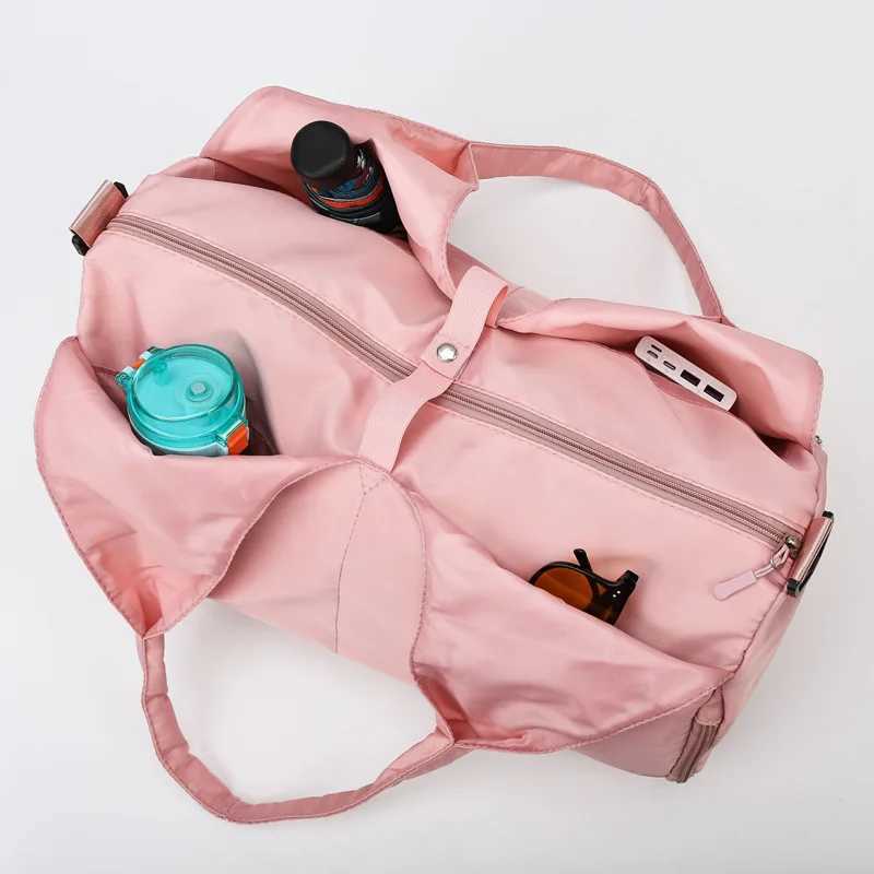 Solid Yoga Mat Bag Fitness Handbag Mens Training Sac De Sports Travel Gym Nylon Outdoor Sports Tas Sportas W240906