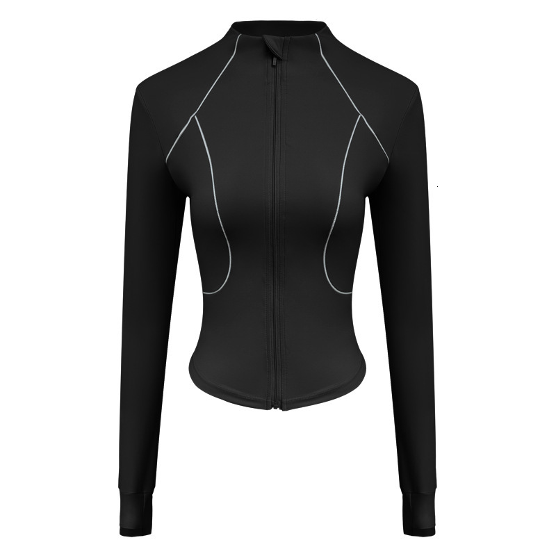 Yoga jacket women's new slim fit, breathable sports cycg suit, outdoor running design, long sleeved fiess suit