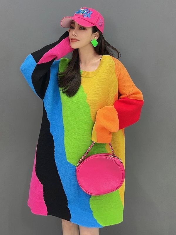 Casual Dresses Elegant High Waist Bodycon Mini Dress Women Fashion Round Neck Short Sleeve Zipper 2024 Chic Y2k Street Colorful Dress Slimming