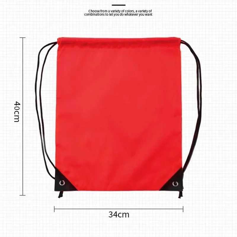 Waterproof fitness bag drawstring bag fitness travel outdoor backpack DIY sky bag shopping bag swimming basketball yoga sports bag W240906
