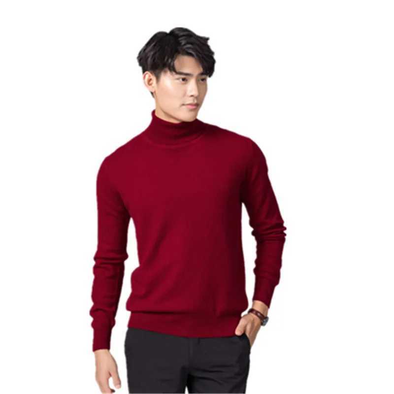 Turtleneck Men Cashmere Cotton Blend Pullover Jumper 2024 Autumn Winter Vetement Homme Ropa Hombre Pull Homme Hiver Sweater Y240906