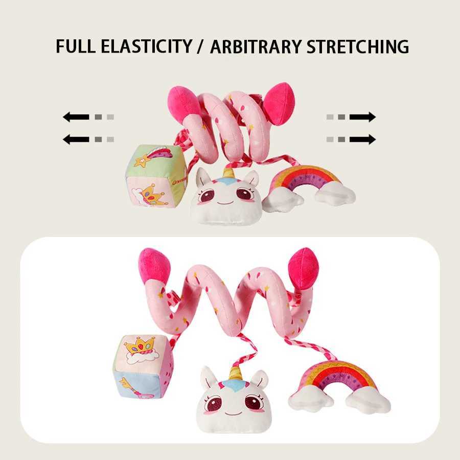 Baby Comfort Bed Surrounding Toy Bed Bell with Bell Baby Sleep Car Hanging Plush Toy Gift W240815