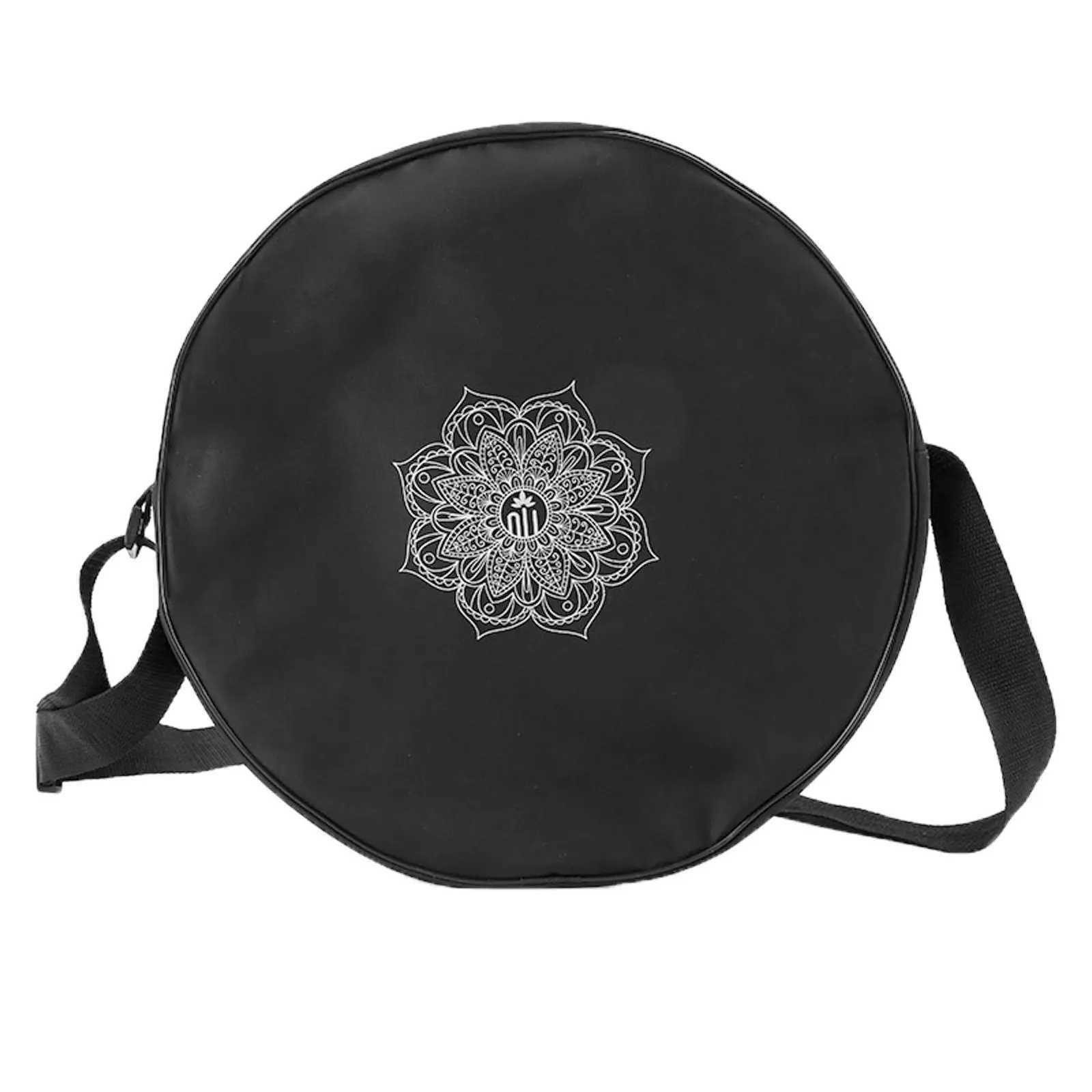 Home>Products>Yoga Wheel>Nylon Black Mandala Flower>Round Yoga Bag W240906